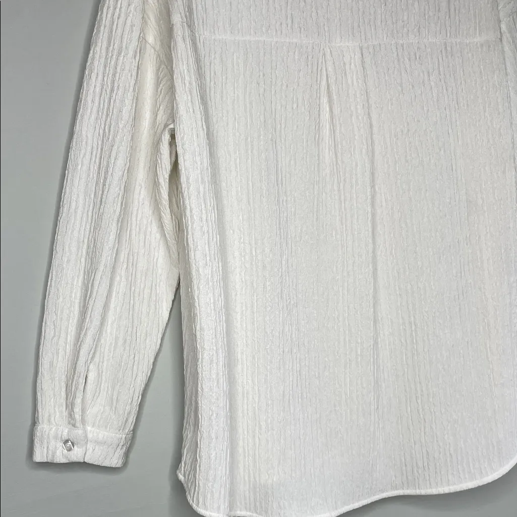 Adrianna Papell Textured White Top - Image 9