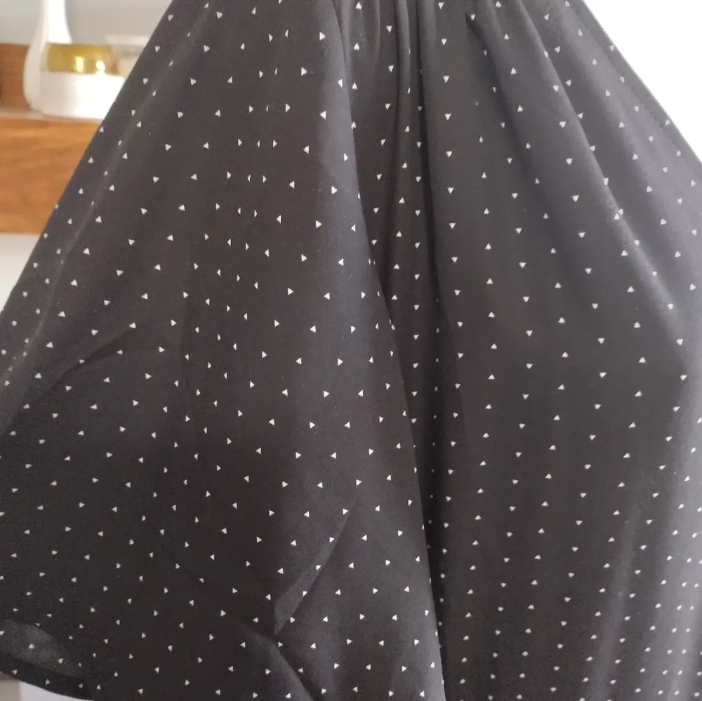 Lulu’s Farah Black Polka Dot Flutter Sleeve Midi Wrap Dress Size M - Image 5