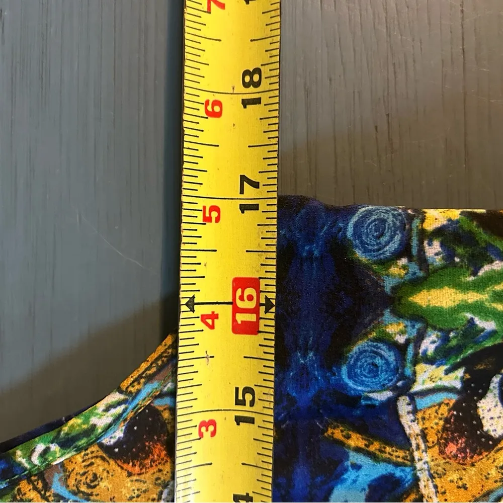 Sam Edelman  Colorful Patterned Spaghetti Strap Dress | Size Medium - Image 8