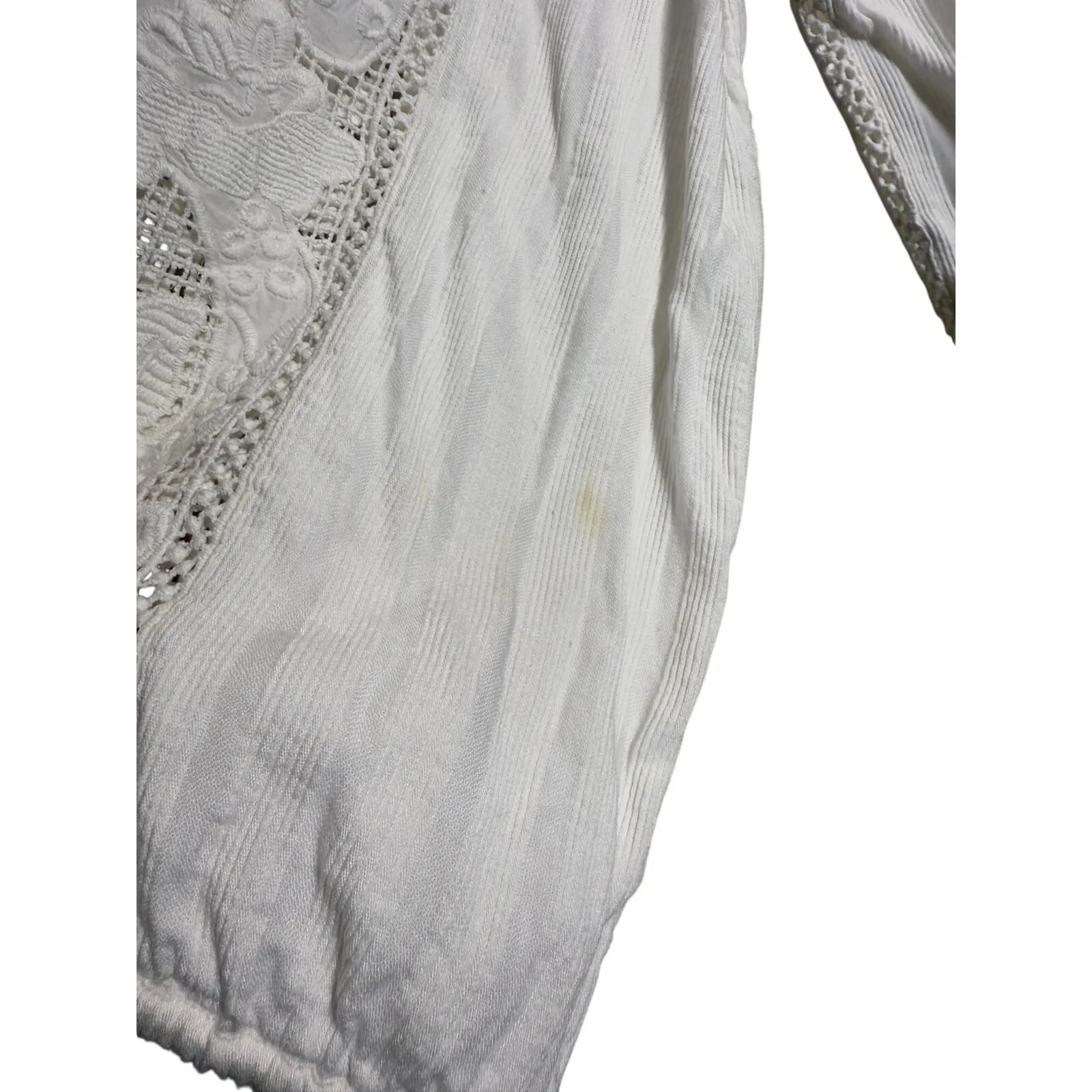 Ulla Johnson Mika Blouse Blanc White Women’s Size 4 - Image 12