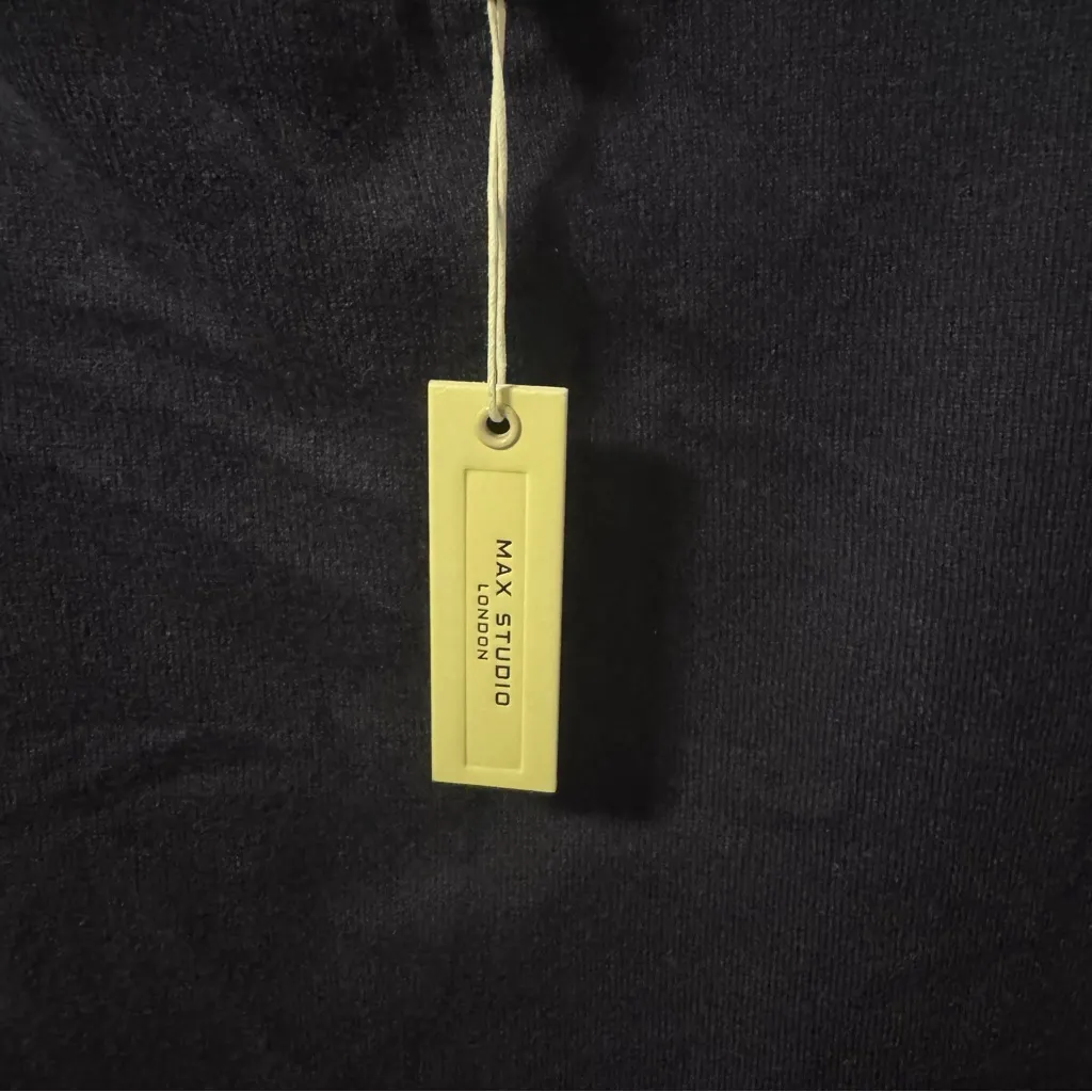 Max Studio London Women’s Large Dark Navy 2-Pc Sleeveless Dress With Sweater NWT - Image 4