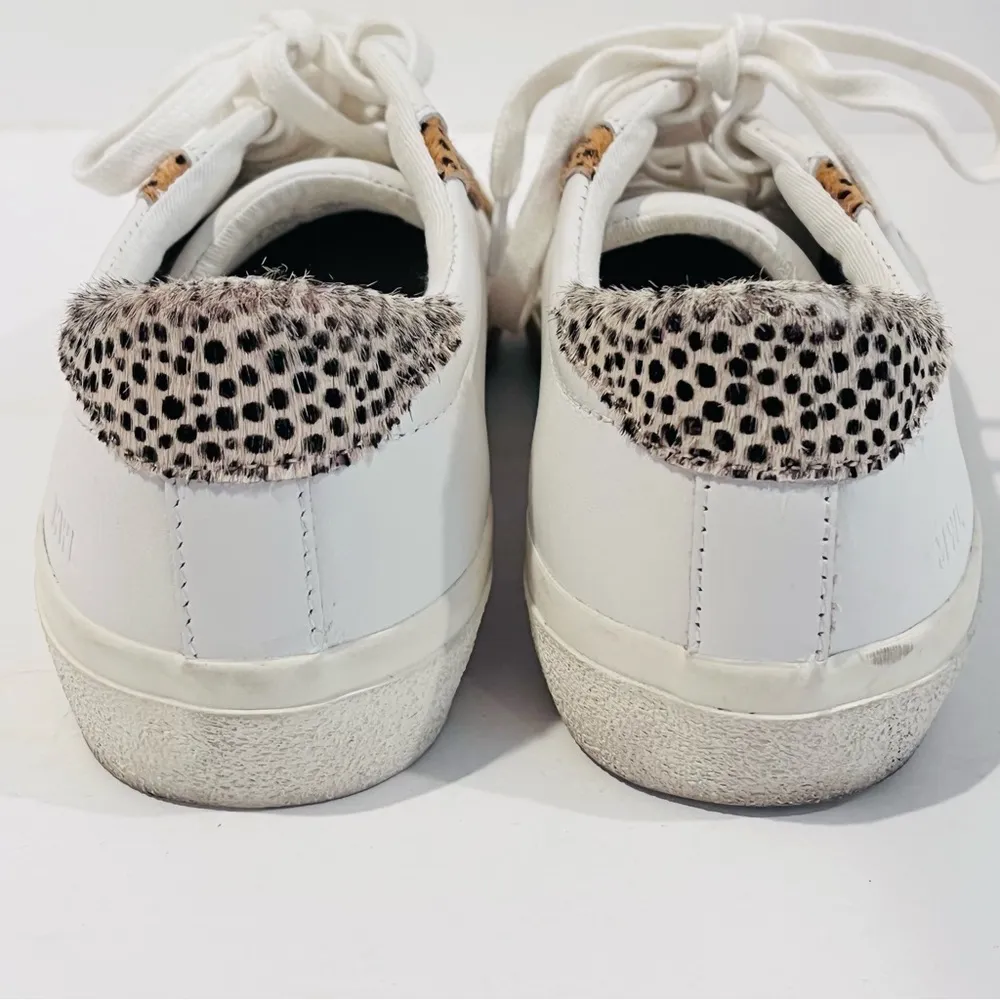 Sidewalk Low-Top Sneakers in Leather and Calf Hair: Size 6.5 - Image 6