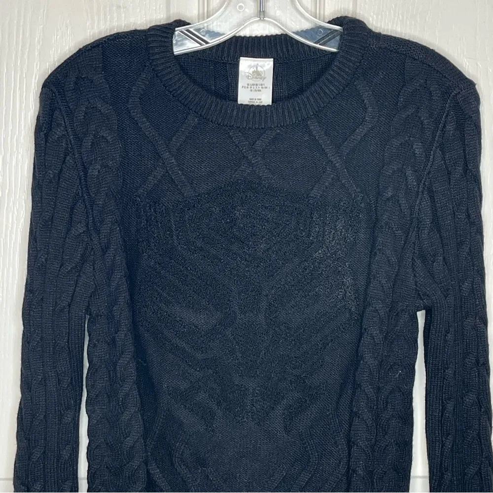 Disney Marvel Avengers Black Panther Cable Knit Sweater Sz S Disneyland - Image 3