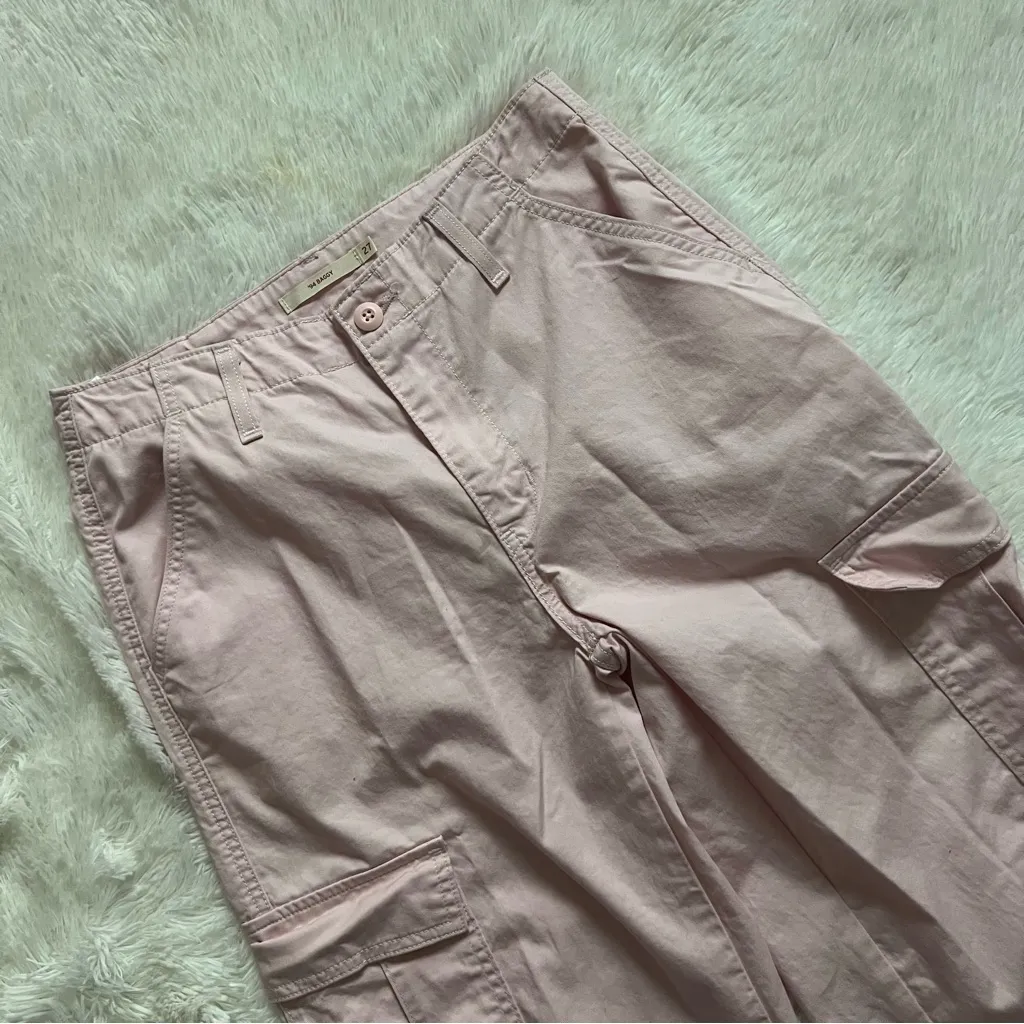 Levi’s 94 Baggy Cargo Pants Chalk Pink Women’s Size 27/30 Y2K 90s Inspired - Image 5