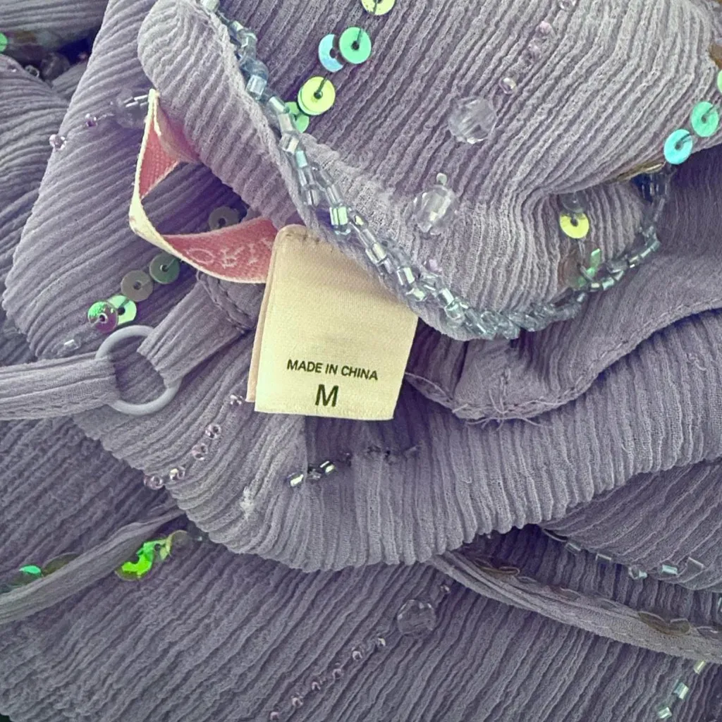 Y2K Victoria’s Secret Silk Beaded Cami - Image 7