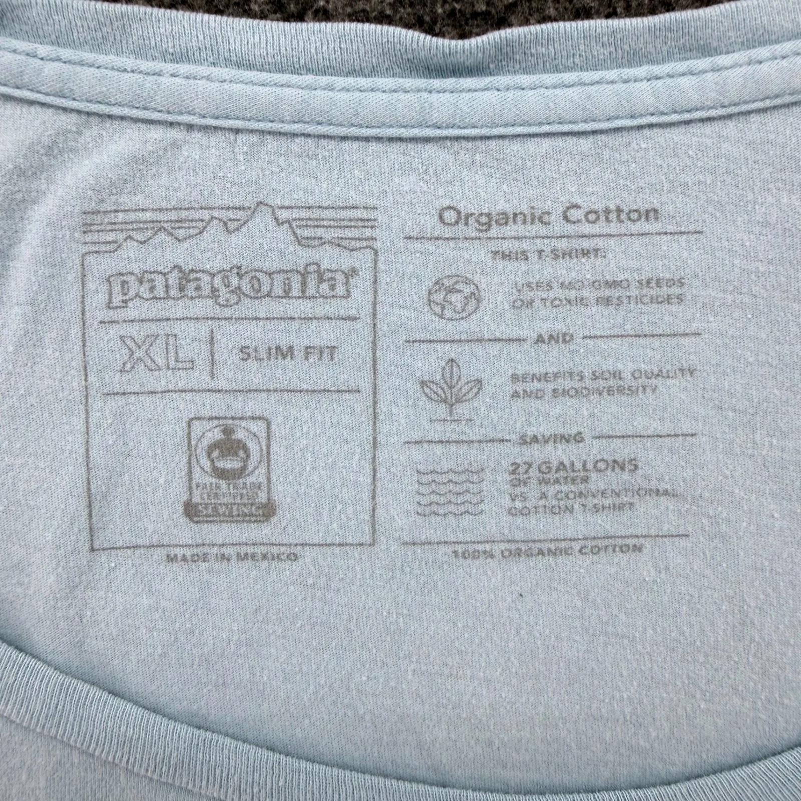 Patagonia Organic Cotton Slim Fit Womens T Shirt Graphic Bear Mountains XL- FLAW - Image 4