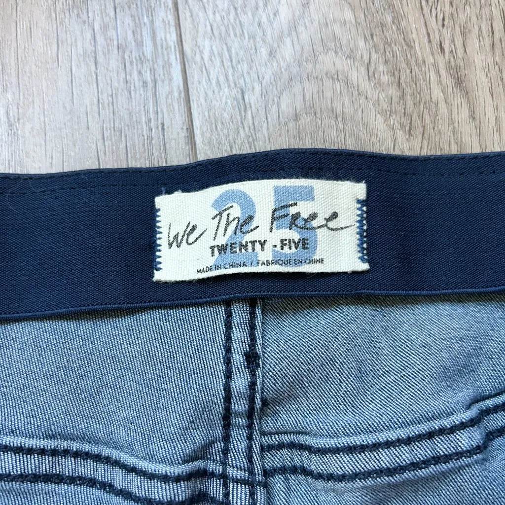 Free People We The Free Penny Pull-On Flare Jeans Dark Wash Size 25 - Image 5