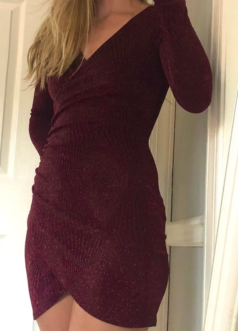 Altar'd State Red Wrap Dress - Image 2