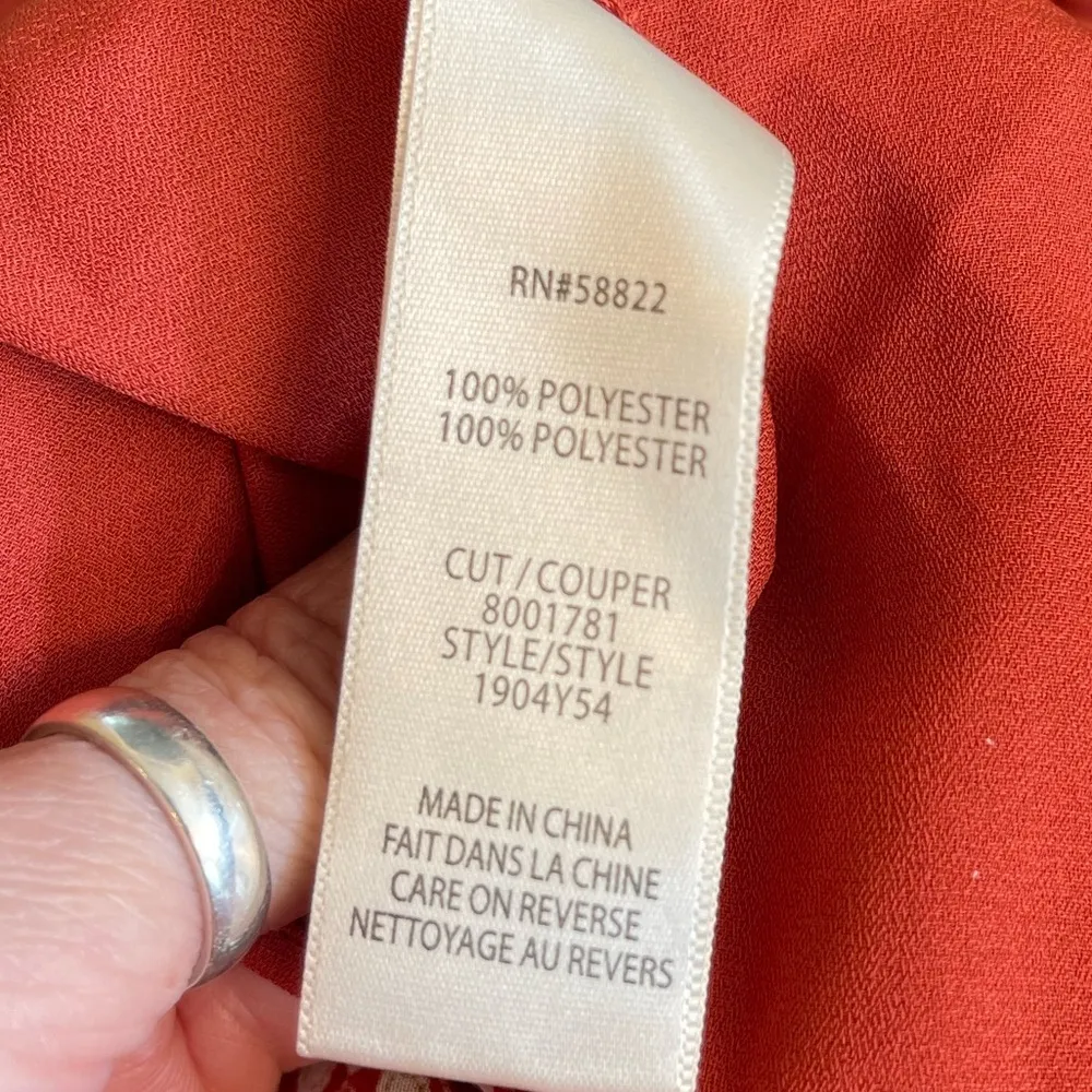 Max Studio V-neck Maxi Tiered Dress Size XL - Image 6