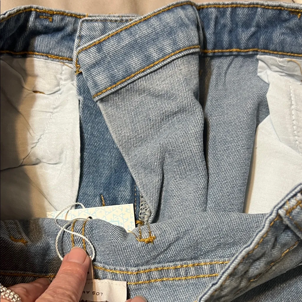 Hayden Faded Blue Jean Skirt - Image 8