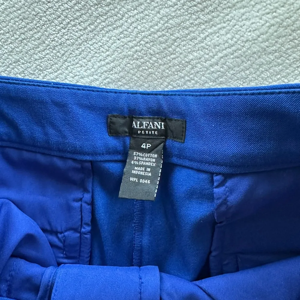 Alfani Royal Blue Pants Size 4P - Image 3