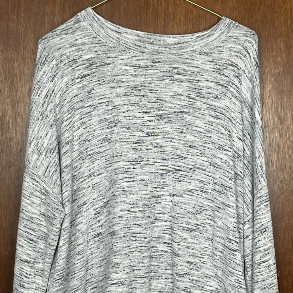 Aerie Cinched Waist Marled Slouchy Lightweight Sweater Size Large - Image 3