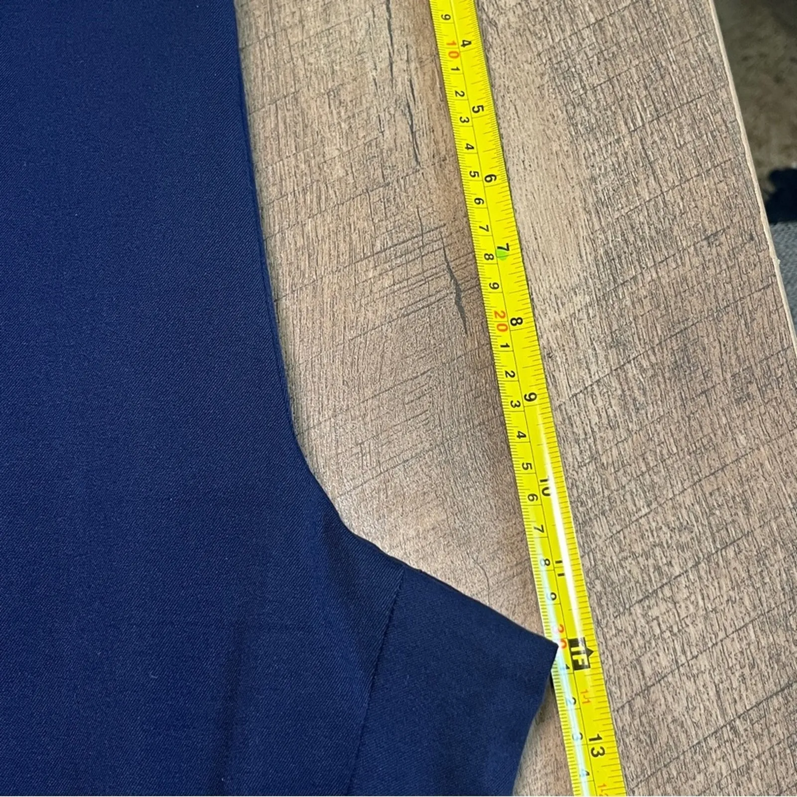 Lauren Ralph Lauren Navy Pants Women Size 12 Side Zip Straight Flat Front Preppy - Image 7