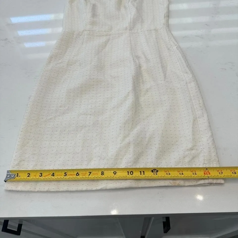 Banana Republic Dress Womens 00P Sleeveless Textured Tonal Pencil Midi Back Zip - Image 5