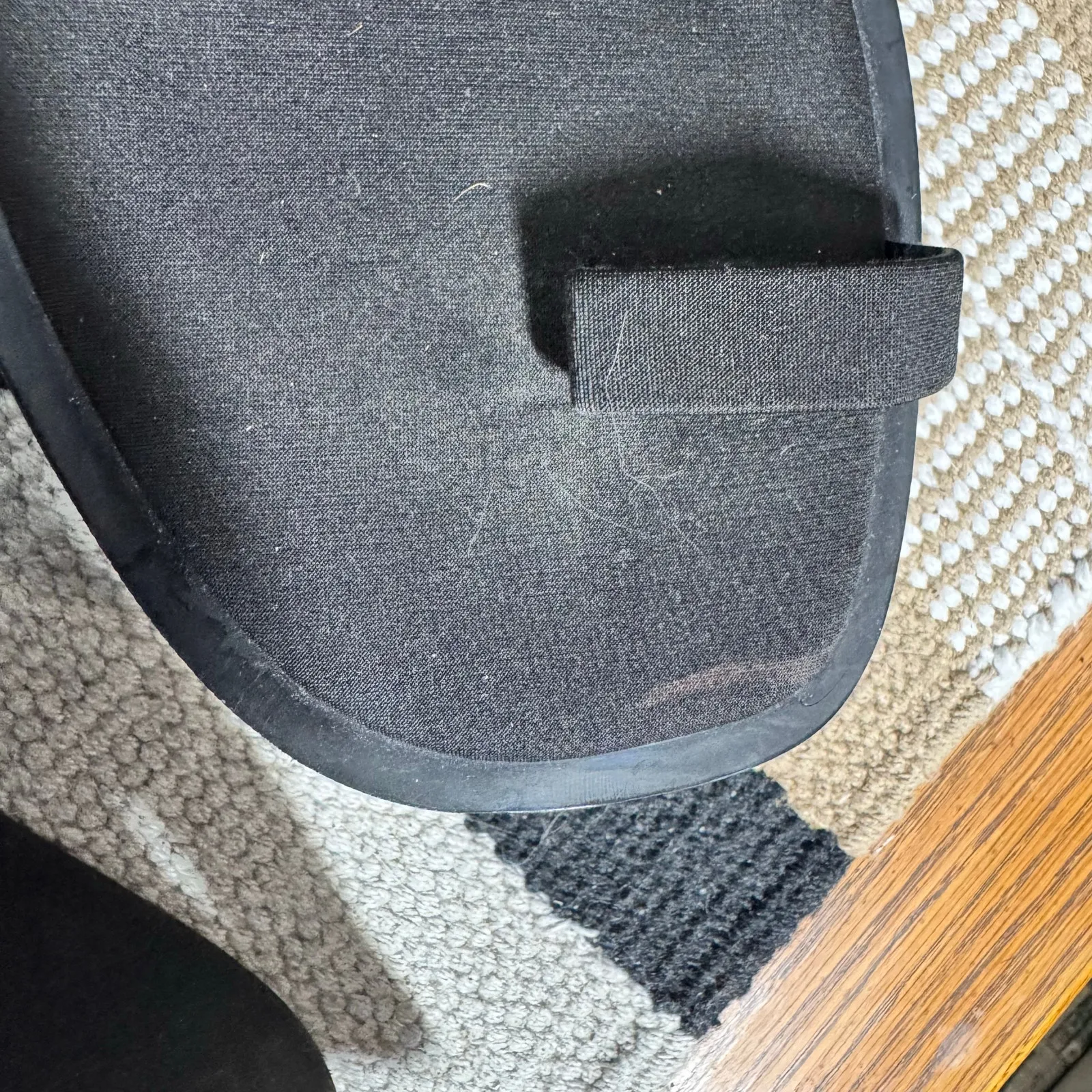 Zara Platform Sandal Women EU38 US7.5-8 Black 90s Y2K Bratz Ring Toe Comfy Retro - Image 2