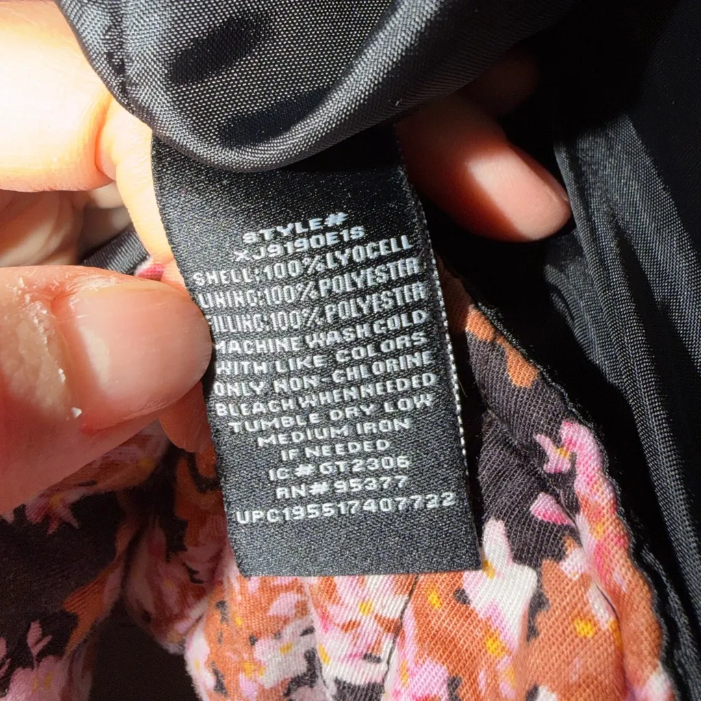 SANCTUARY Floral Quilted Puffer Jacket Sz XL - Image 5