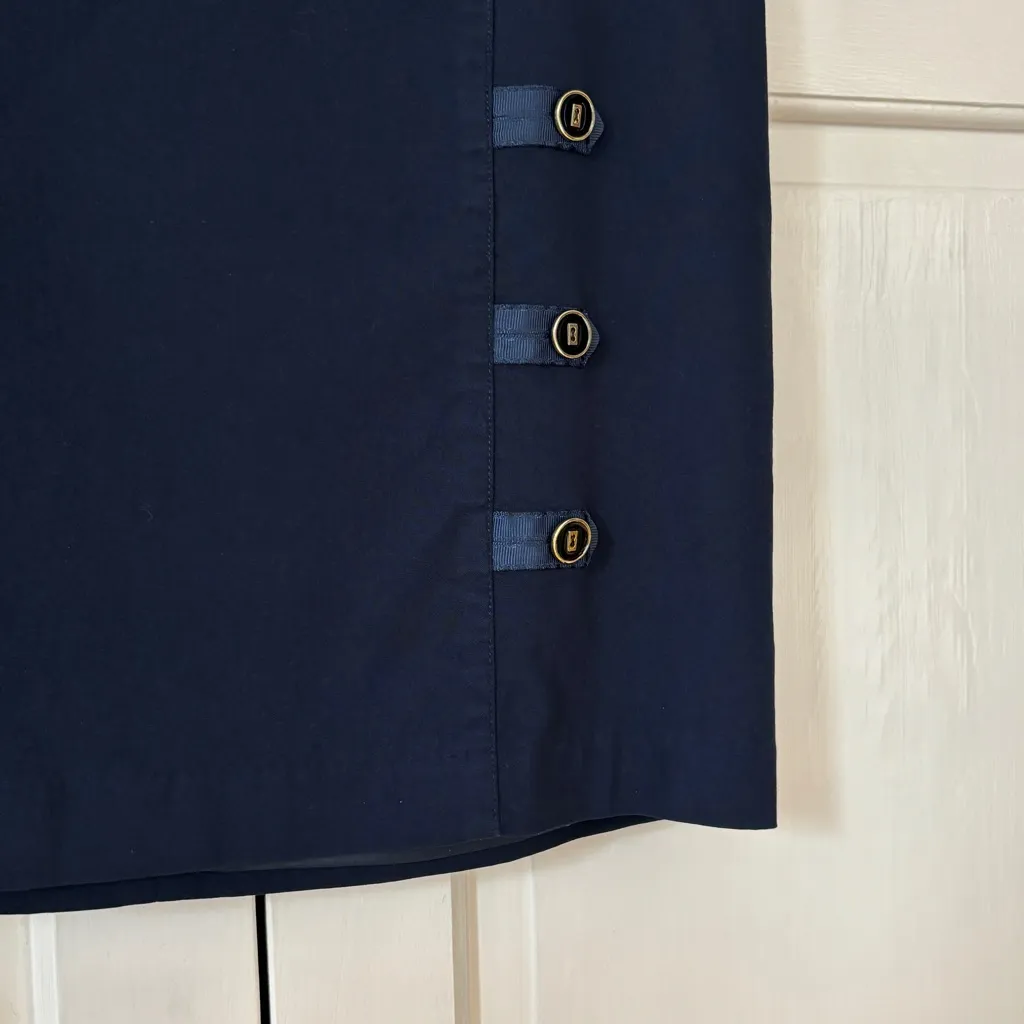 J. McLaughlin Serina High Rise Elasticized Waist Side Button Pencil Skirt Size 4 - Image 2