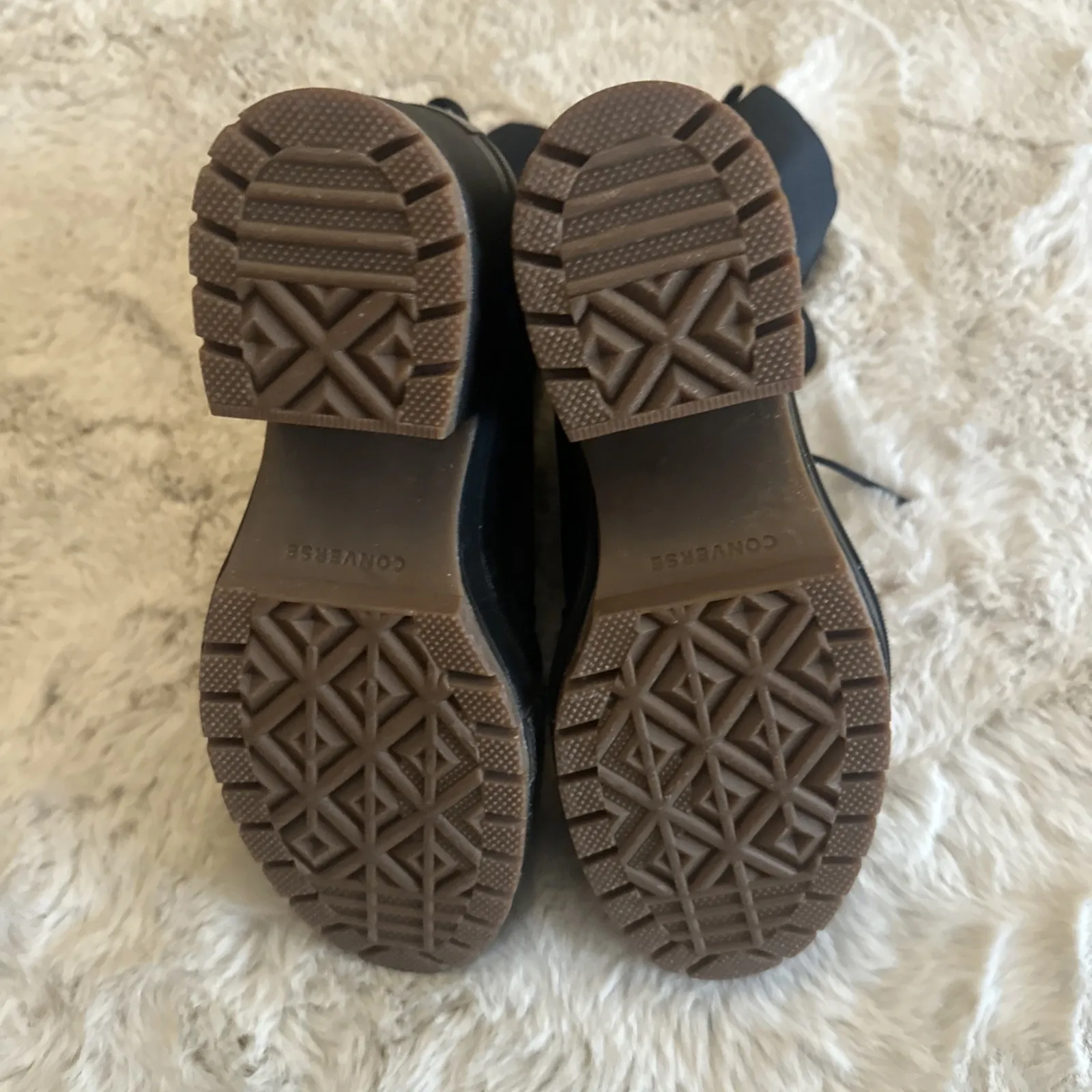 Converse Chuck Taylor All Star‎ GR82 All Black Stylist Platform Boot Heel Size 8 - Image 13