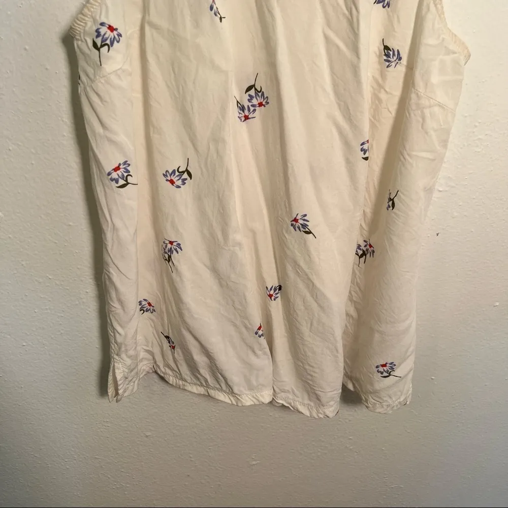 Old Navy Swing Tank Top White Floral - Image 3