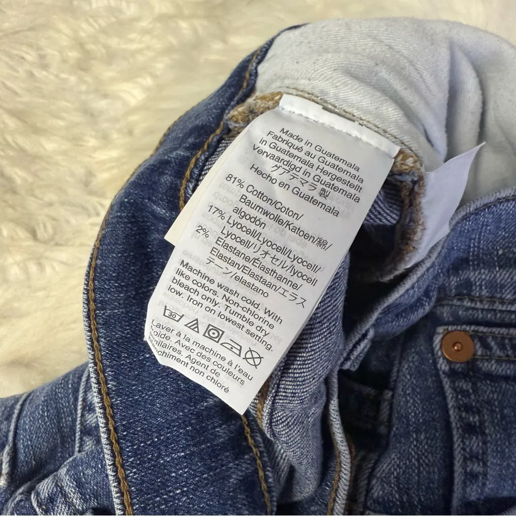 Madewell Women’s Classic Straight Jean Coldbrook Wash High Rise Size 26 - Image 7