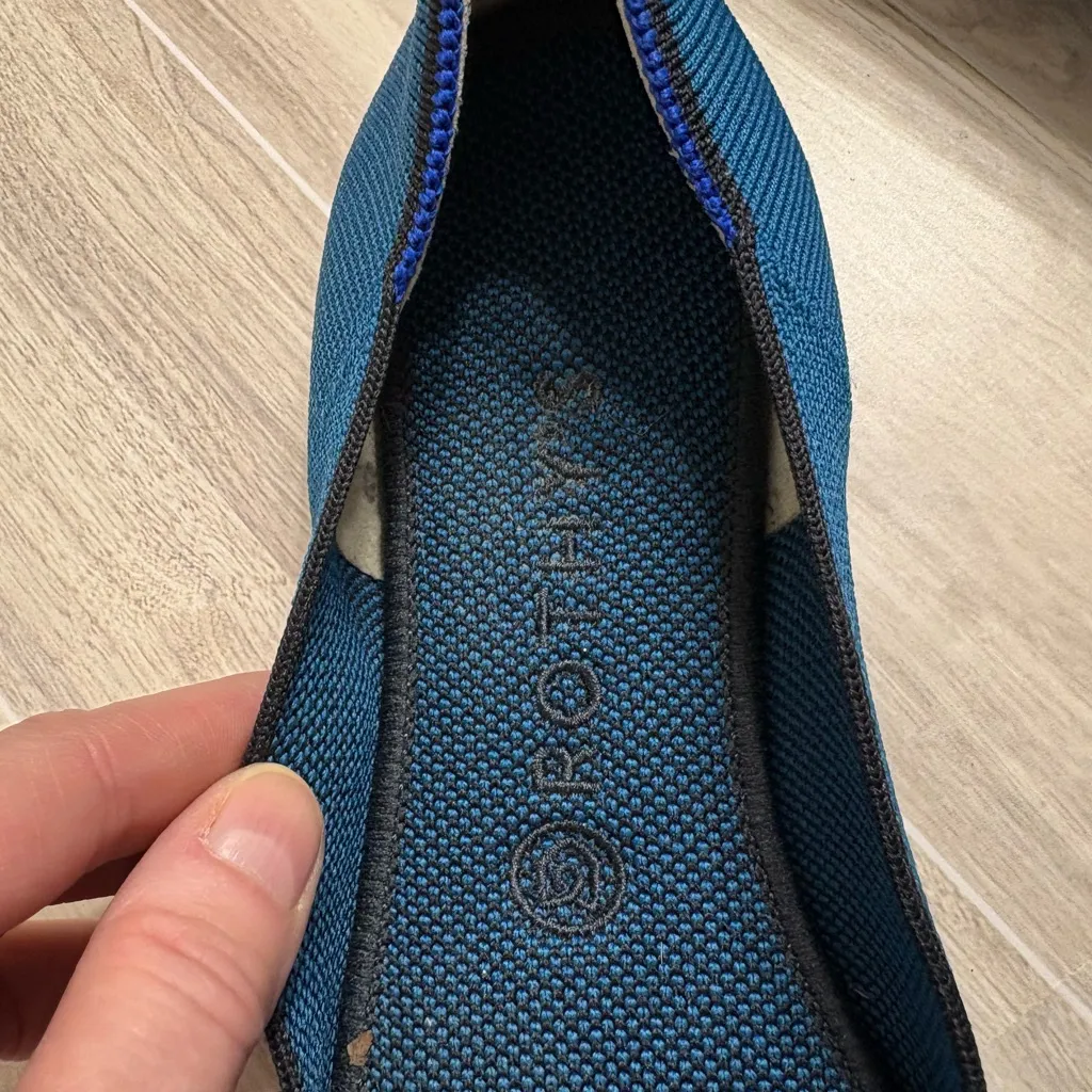 Rothy's The Square Retired Color Pacific Blue Loafers - Image 6