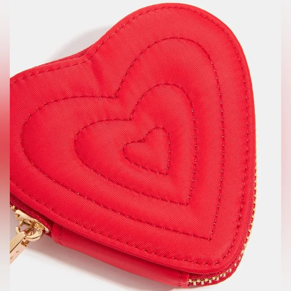 SkinnyDip London Women's Heart Quilted Coin Purse in Red, New with Tag Red - Image 6