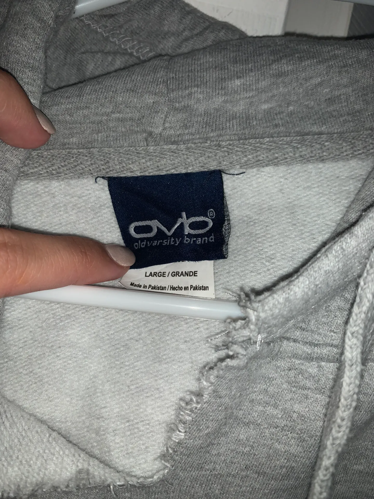 Penn State Hooded Sweatshirt Gray Size L - Image 4