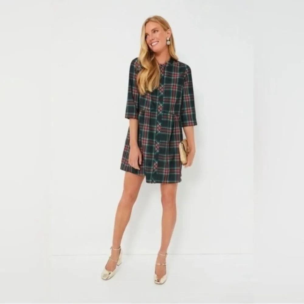 Tuckernuck | NEW Festive Plaid Tartan Royal Shirt Mini Dress Size XS - Image 9