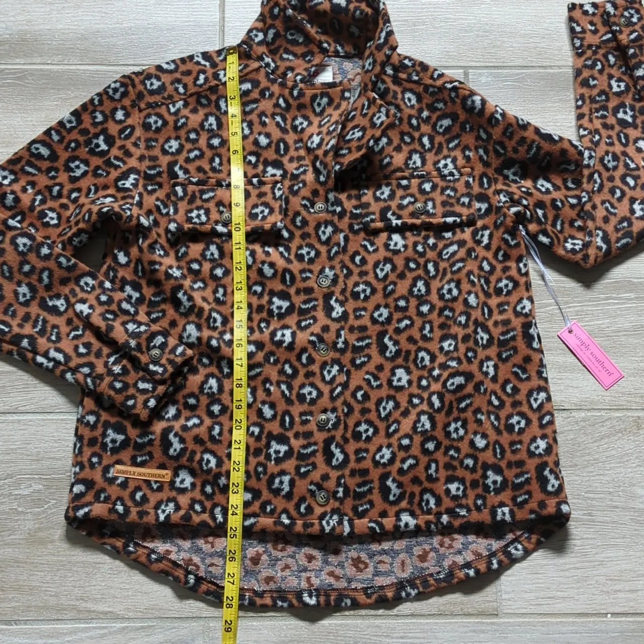 NWT Simply Southern Animal Print Shacket | Shirt Jacket Animal Print Overshirt - Image 13
