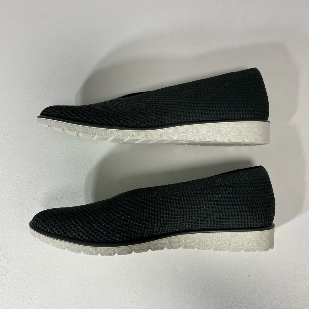 Eileen Fisher The Heaven Stretch Wedge Slip-On Shoes Flats Graphite Weaved 9.5 - Image 8