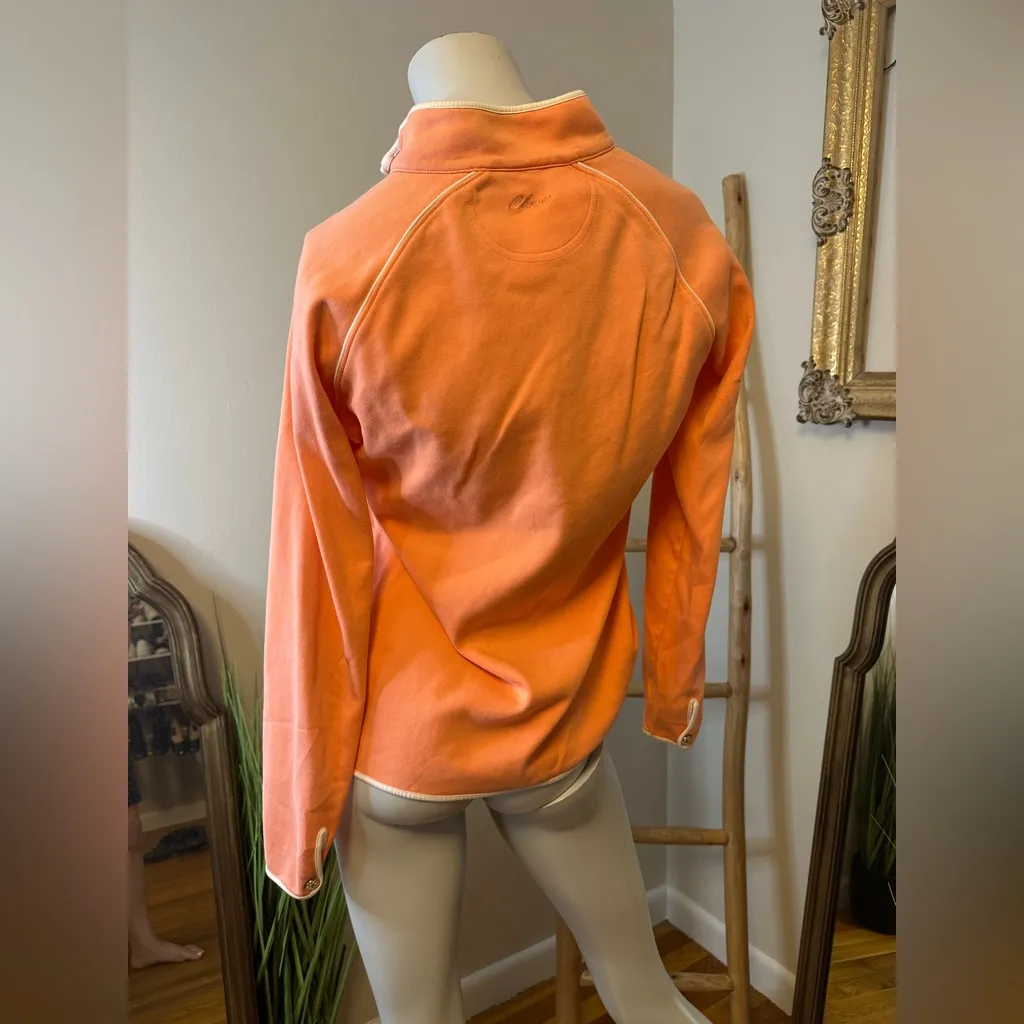 CLOVER BY BOBBY JONES half zip sweatshirt, cantaloupe, size medium Orange - Image 4