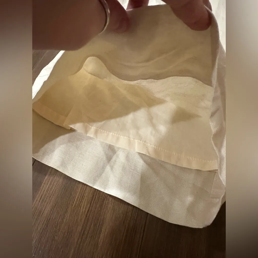 Mon Renn wide leg linen pants size US Large - Image 9