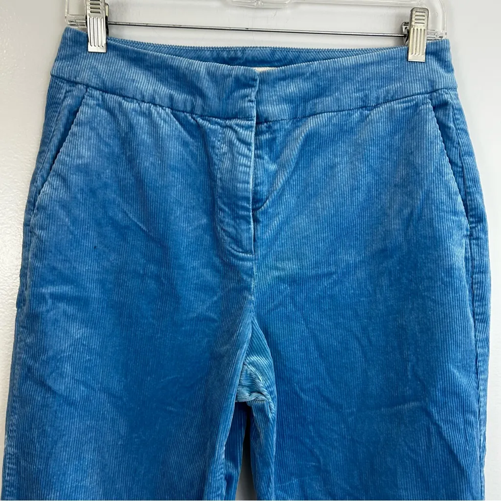 Boden Light Blue Corduroy High Rise Ankle Tapered Trouser Pants Size 4 Regular - Image 2