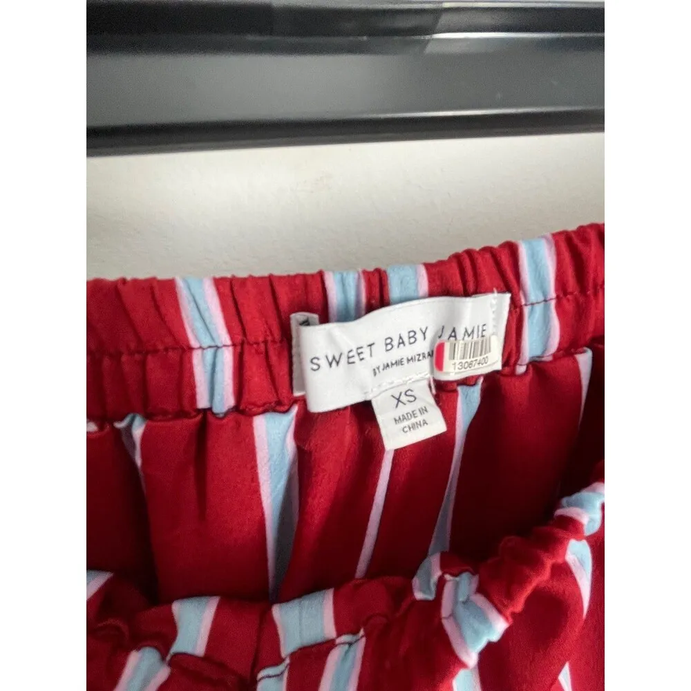 Rent The Runway Sweet Baby Jamie striped lined designer RTR bougie sexy soft Red Size XS - Image 6