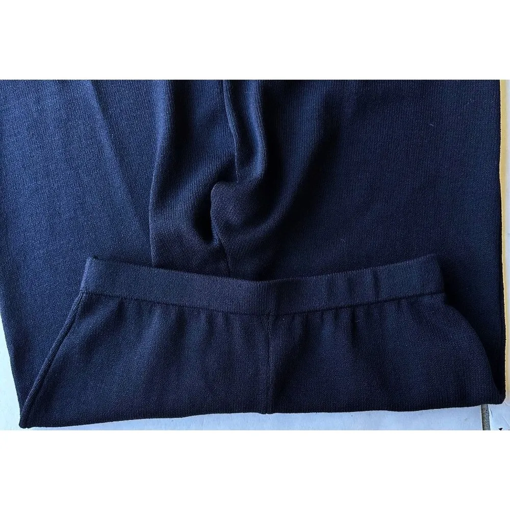 St John Collection Pants Size 10  Black Elastic Stretch Waist High Rise … - Image 4