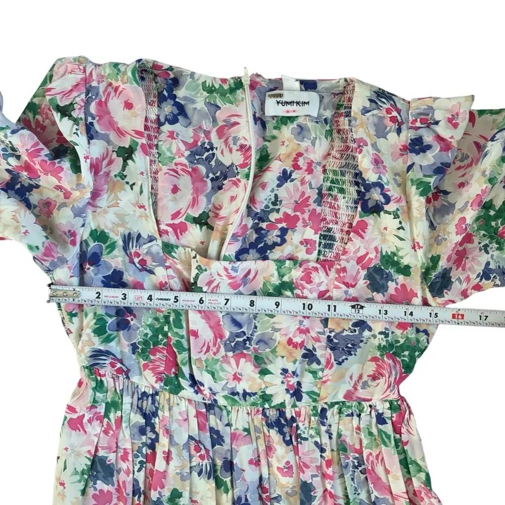 Yumi Kim Floral Maternity Ruthie Pink Blue Mini Dress Size XS Anthropologie - Image 15