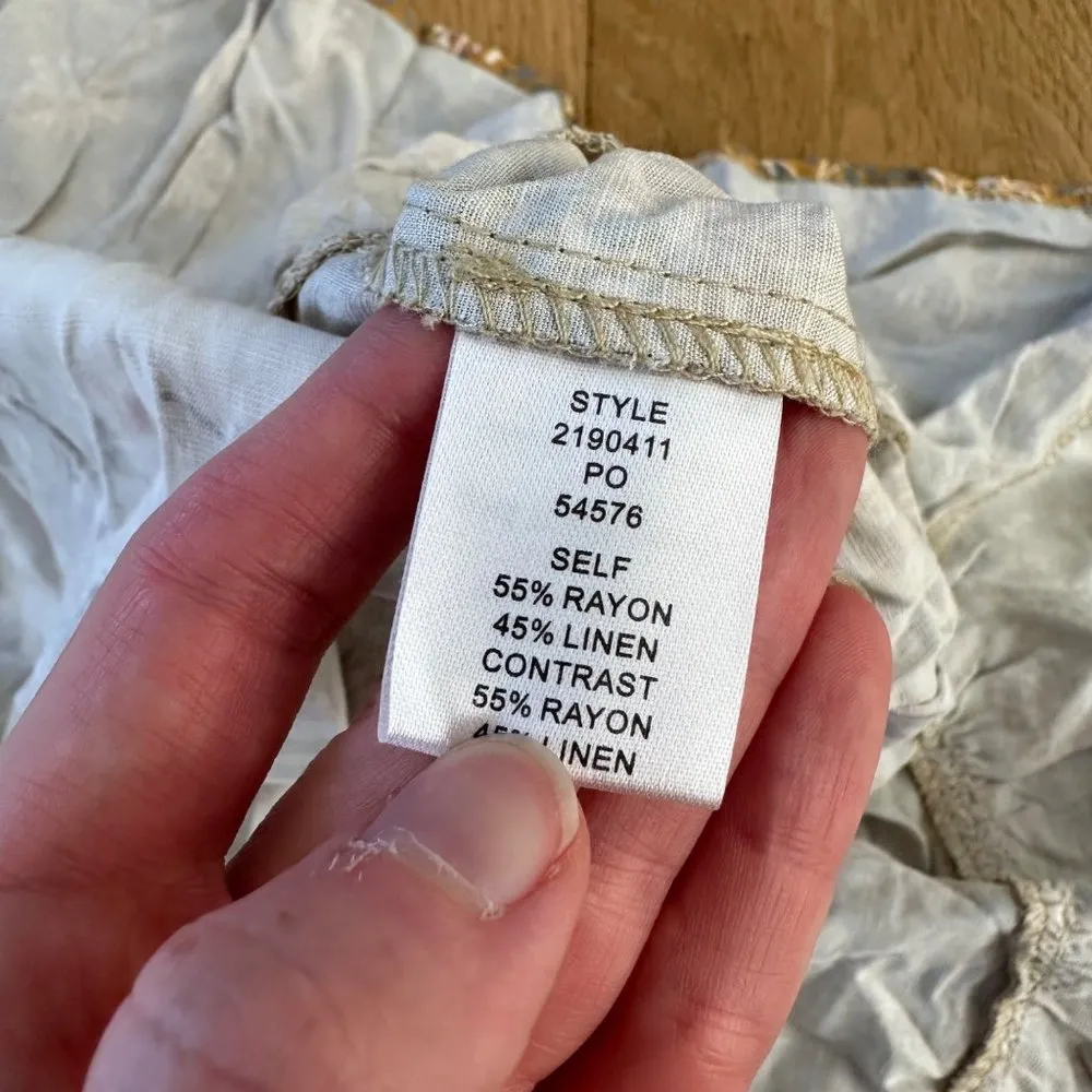 Current Air Multi Floral Tiered Midi Dress in Yellow Green & Cream - Image 4