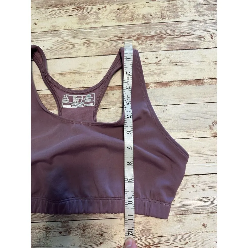 New Balance Sports Bra Size Medium Purple Athleisure Yoga Active Workout - Image 5