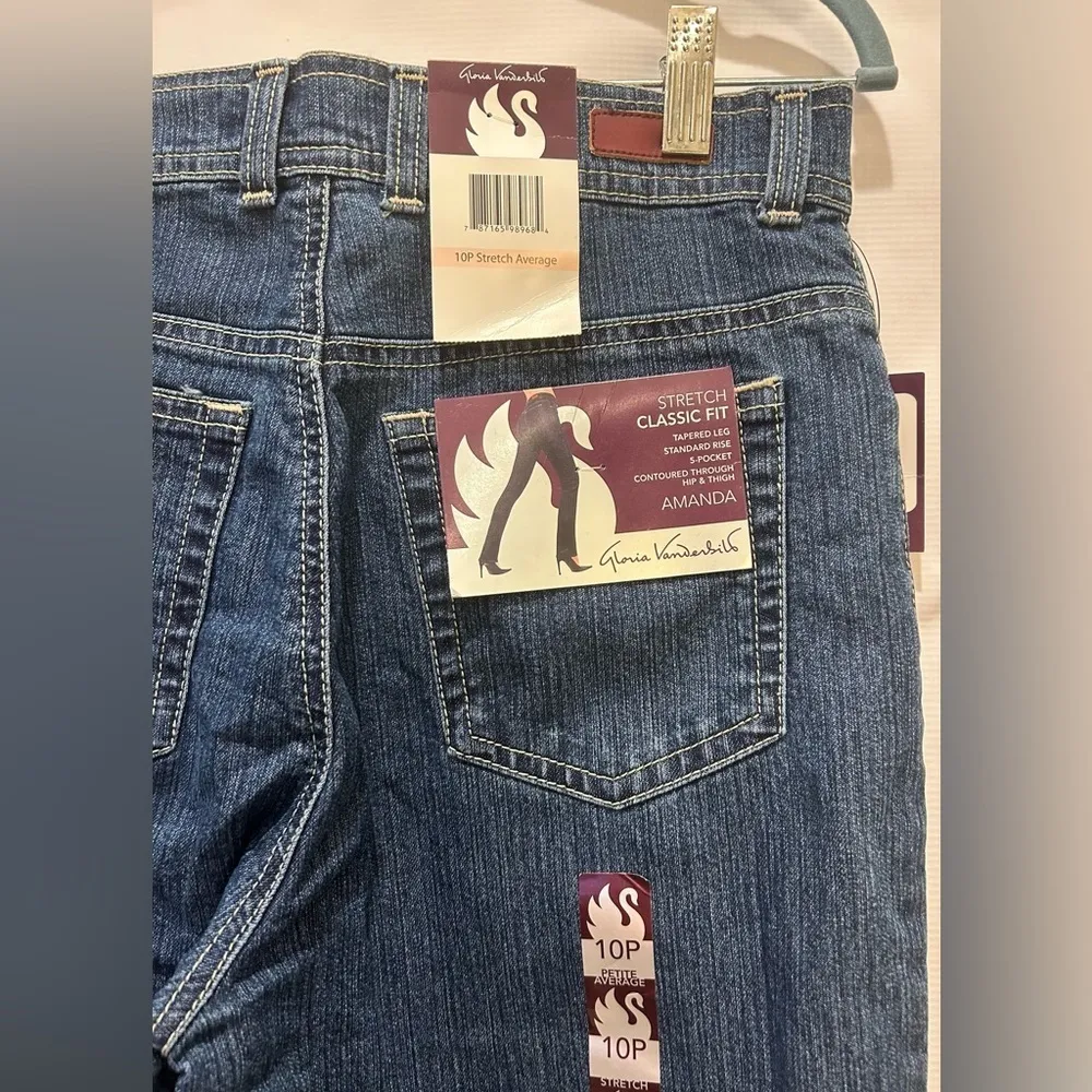 NWT Gloria Vanderbilt Amanda Stretch Jeans - Size 10P - Image 3