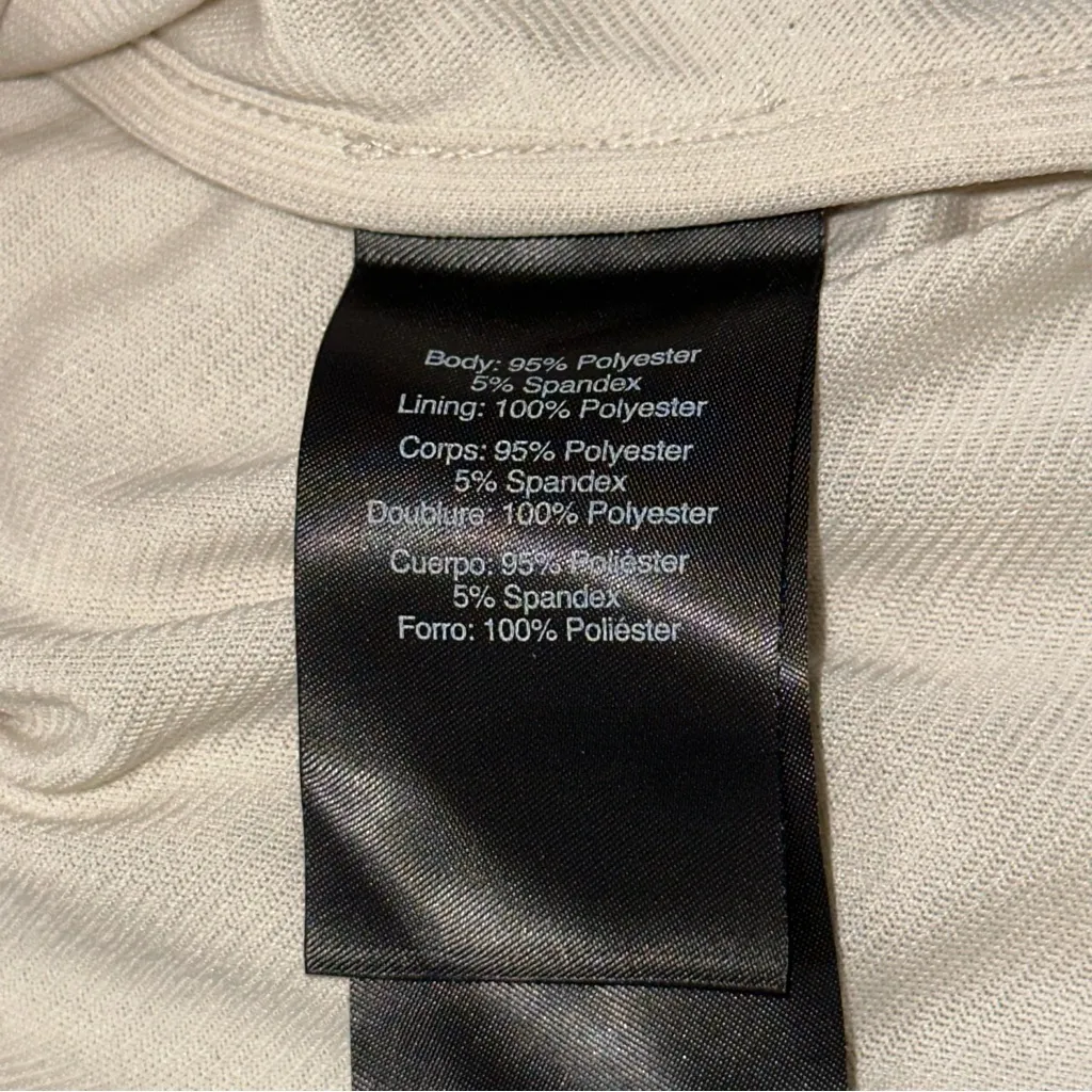 Donna Karan Women’s Size L Cream Ivory Gold Sequin Stretchy Sleeveless Tank Top - Image 7