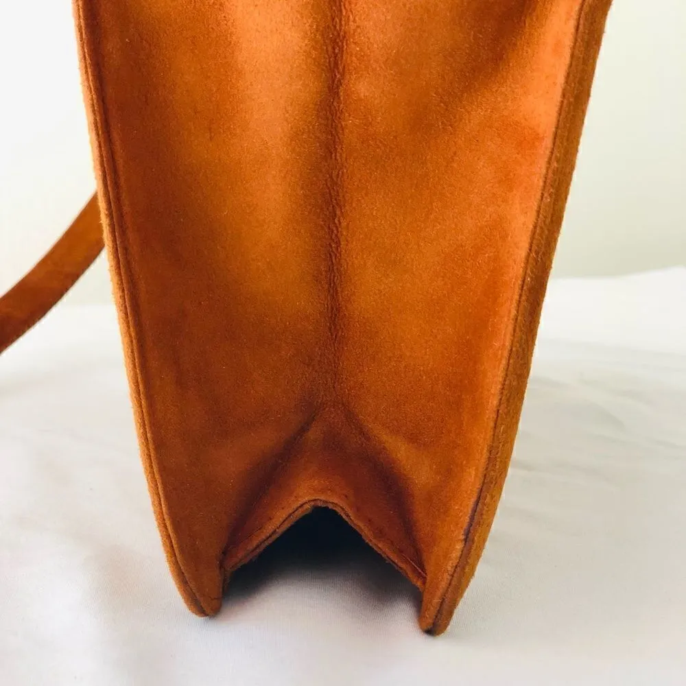 ROSINA FERRAGAMO SCHIAVONE Vintage leather and suede purse Brown - Image 5