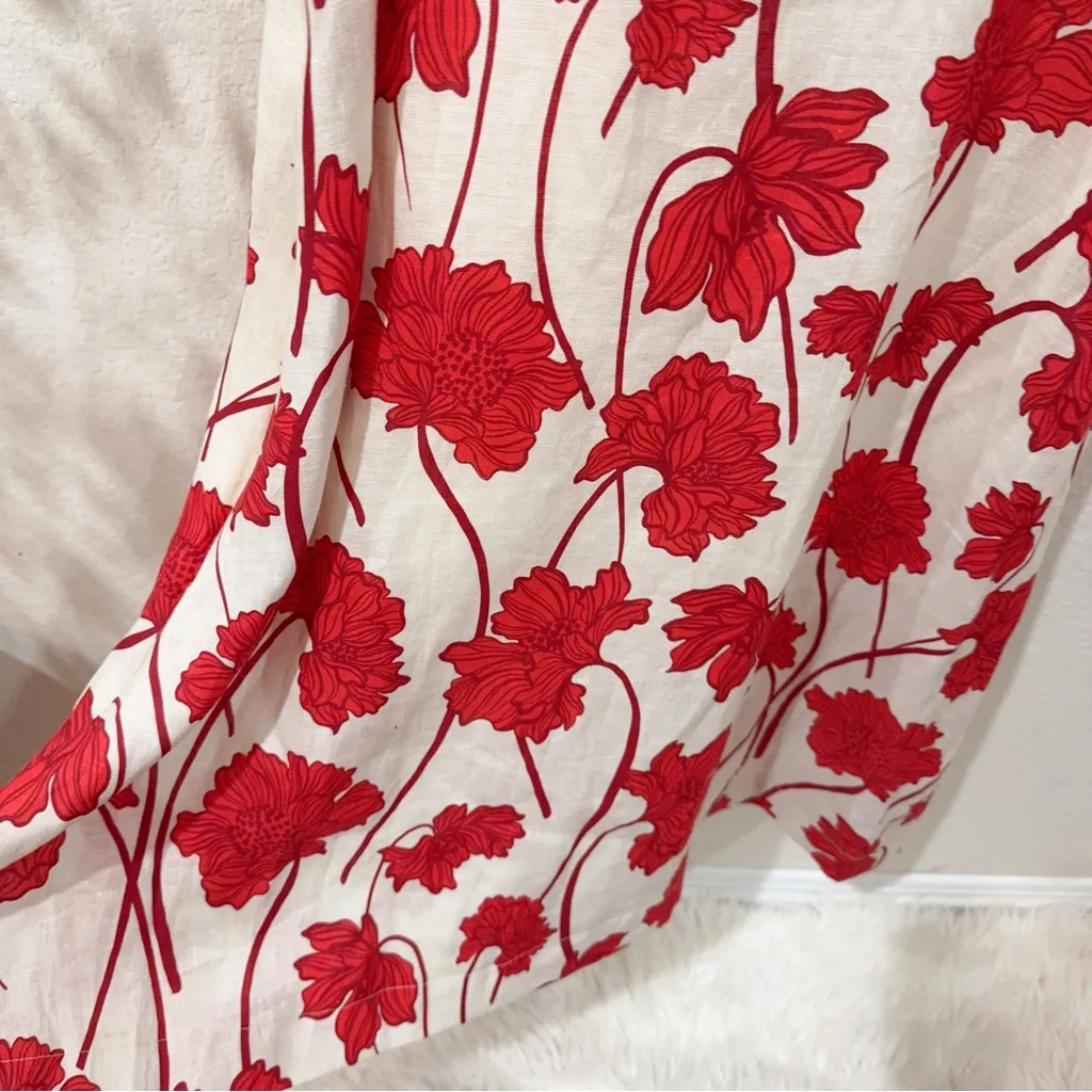 Greylin Madi Linen Sweetheart Neck Midi Dress One Size NWT Casual Vacation - Image 7