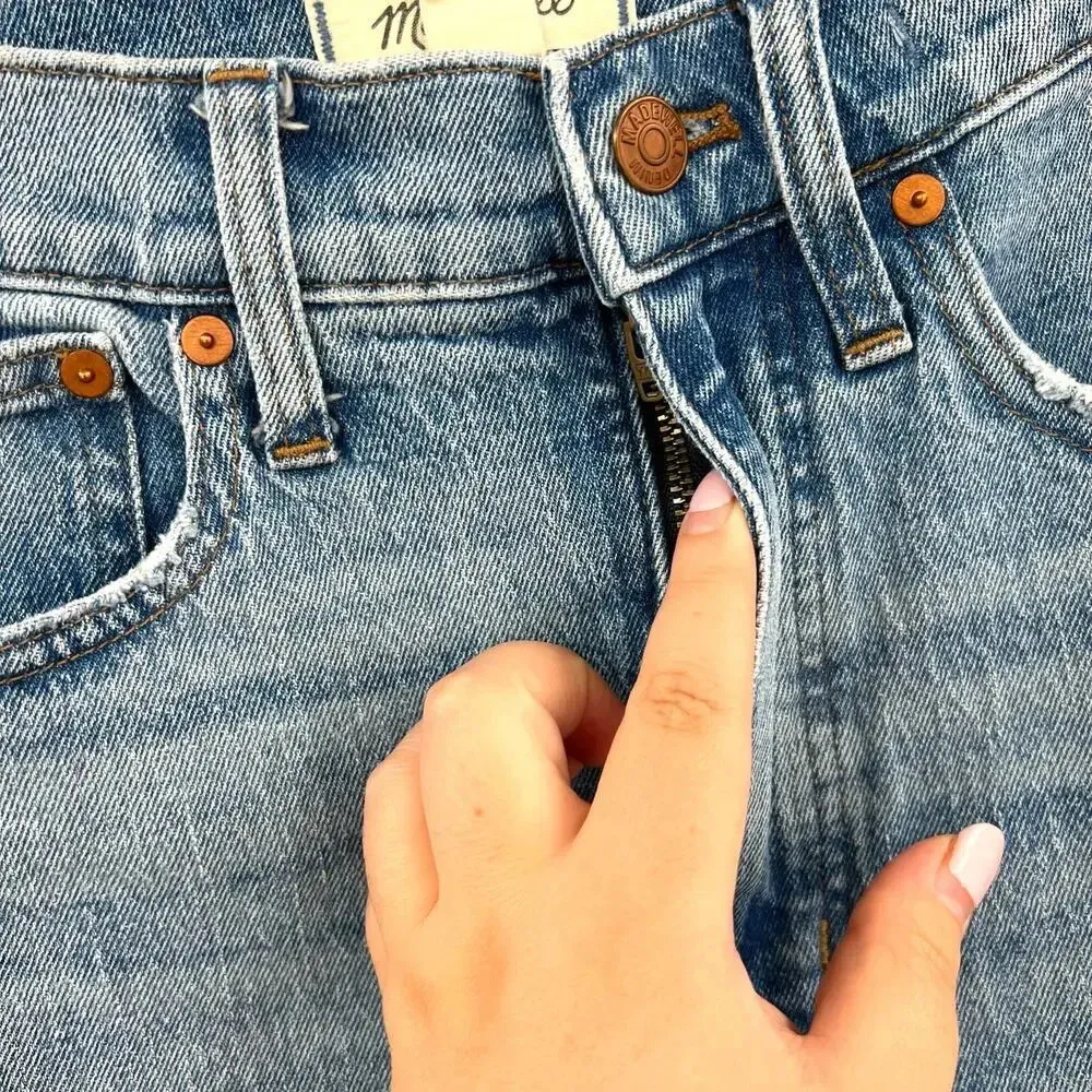 Madewell The Perfect Vintage Straight Jean in‎ Reinhart Wash Size 24 - Image 5