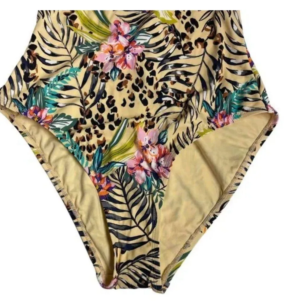 Andie The Amalfi palm leopard One Piece NWT White - Image 5