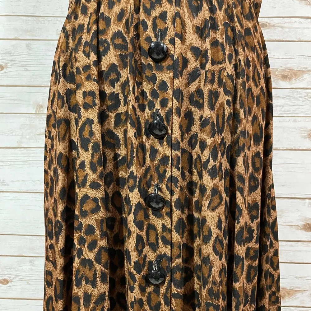 Vintage Lew Magram Collection New York Leopard Print Dress - Image 10