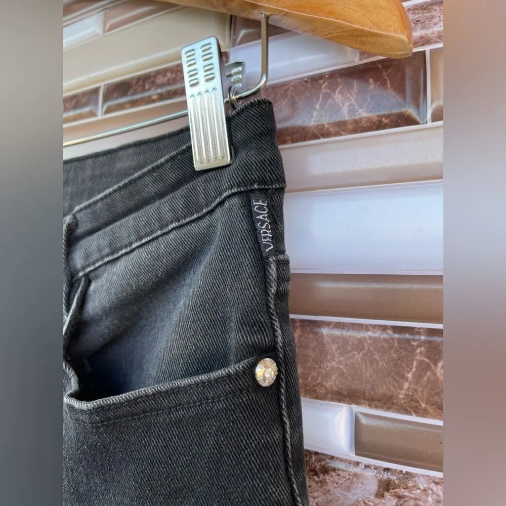 Versace Jeans Couture cropped jeans size 26 Black - Image 3