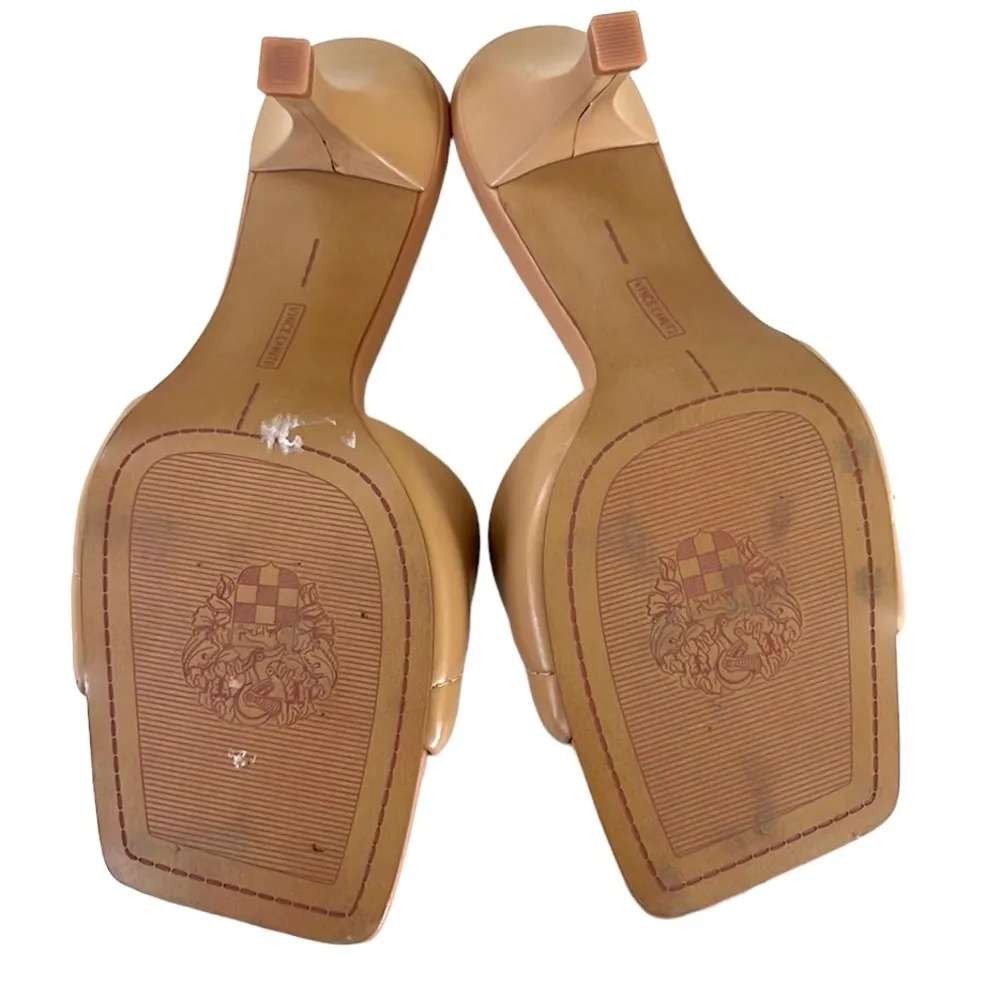 EUC Vince Camuto Leather Alerti Heeled Sandals Tan Size 7 1/2 - Image 7