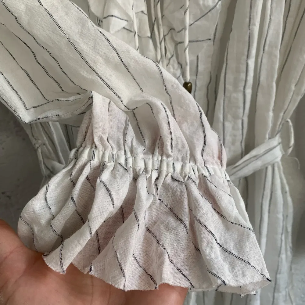 ZIMMERMANN 0 white striped dress - Image 4