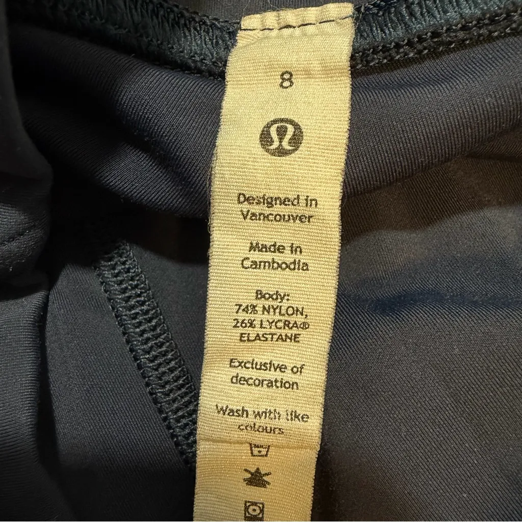 Lululemon InStill High-Rise Crop 23" Luxtreme, Nulu women's 8 true navy leggings - Image 6