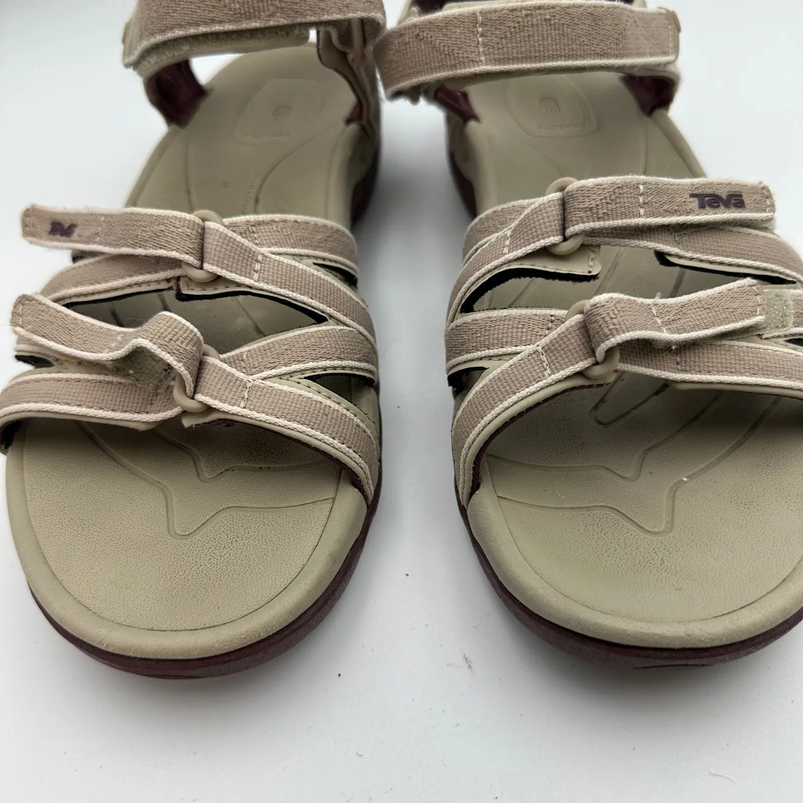 Teva Women's Tan Hiking‎ Sandals Strappy Ankle Support Comfort Size 10 Outdoors - Image 3